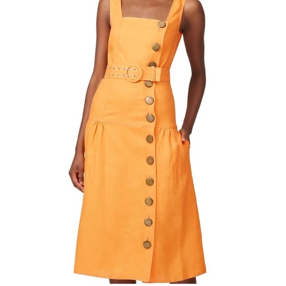 Nicholas Button Pinafore Dress size 6 - Picture 2 of 10